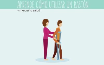 ¿Cómo usar un bastón adecuadamente sin que afecte a tu salud?